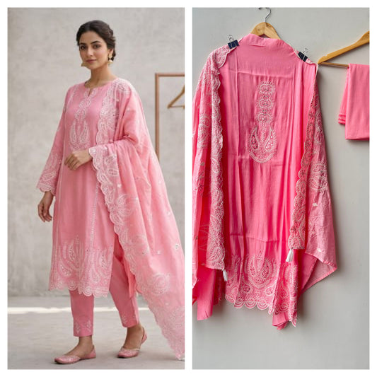 Mul chanderi unstitched ladies suit Rc19233 (b)
