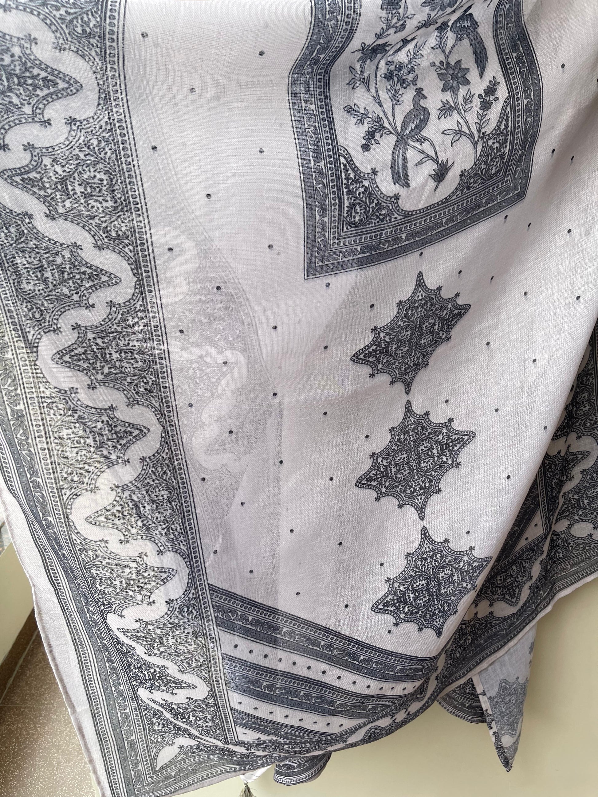 Fine Linen Printed Unstitched Ladies Suit RC-18766 (b) – view 3