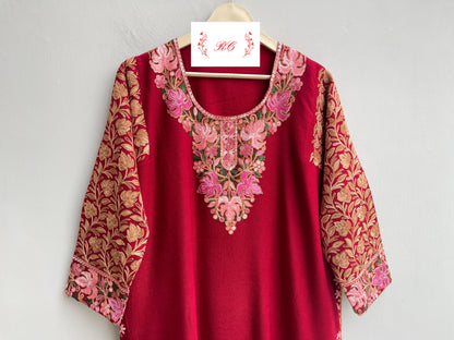 Kashmiri pheron readymade ladies kurta Rc18178