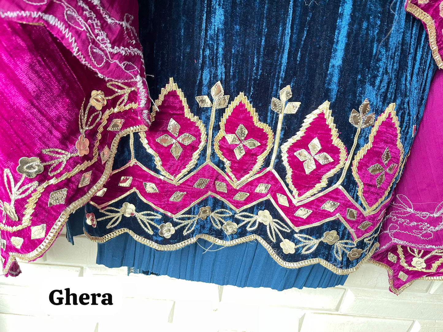 Micra crushed velvet unstitched ladies suit Rc18239