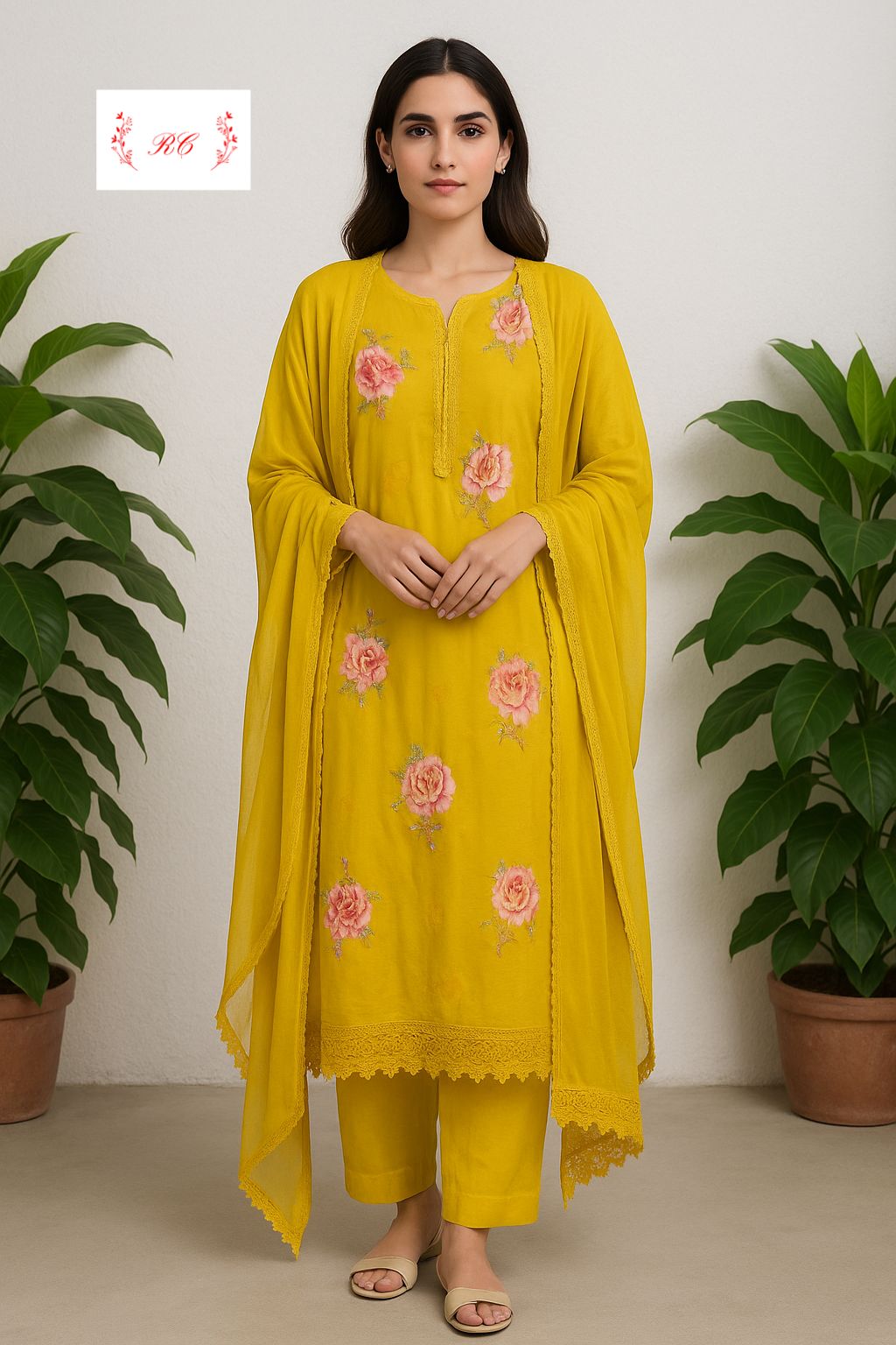 Organza unstitched ladies suit Rc17581 (b)