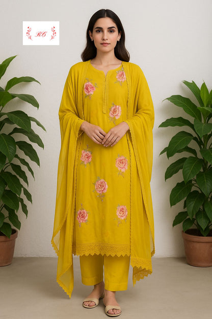 Organza unstitched ladies suit Rc17581 (b)