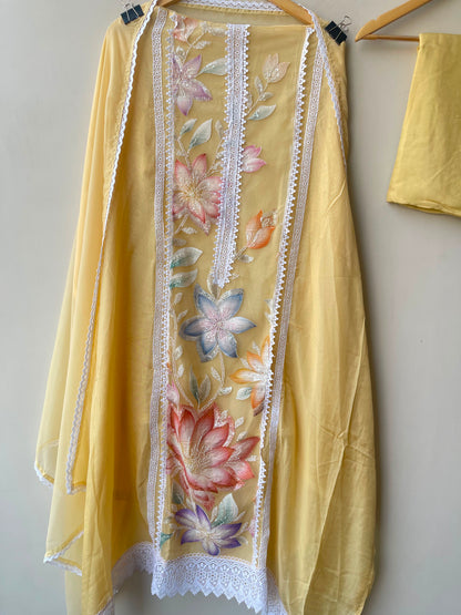 Organza unstitched ladies suit Rc19000 (b)
