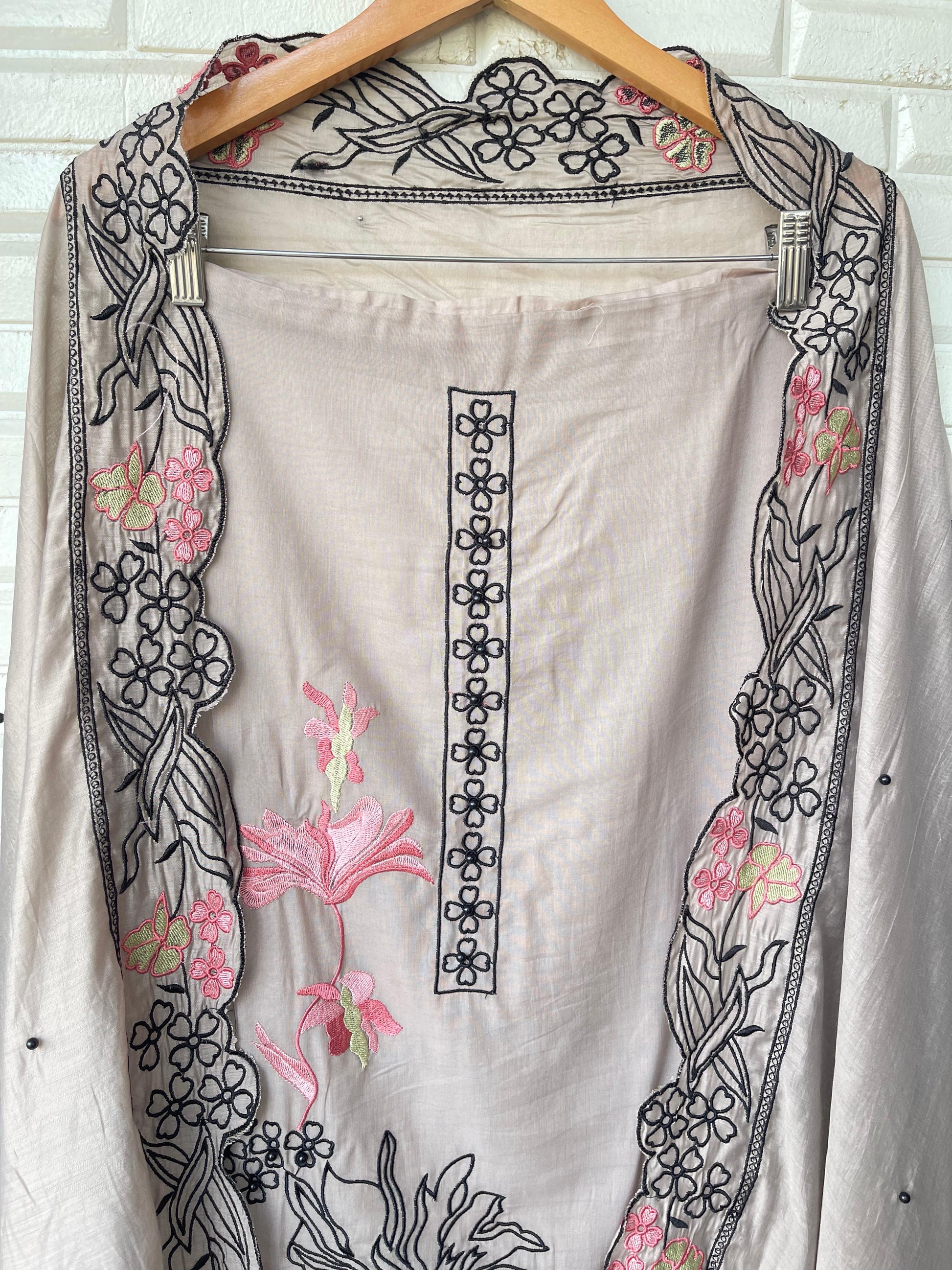 Mul Chanderi Unstitched Ladies Suit RC-18408 – view 5