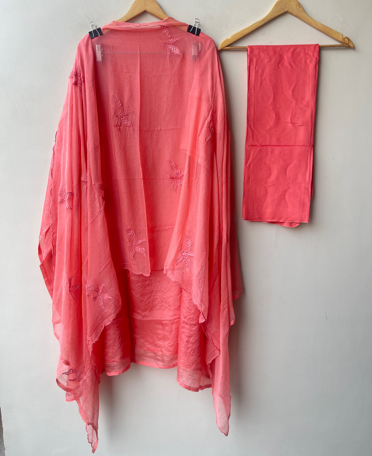 Premium Glass Organza Unstitched 3 Pcs Designer Suit Set