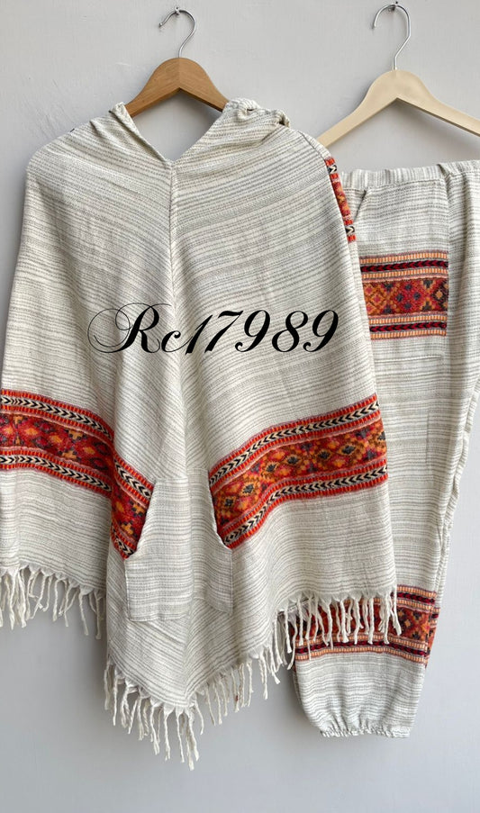 Super soft hooded tribal ponchos Rc17989 (a)