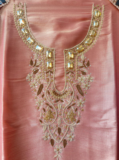 Shimmer Giraffe Silk Ladies Unstitched Suit