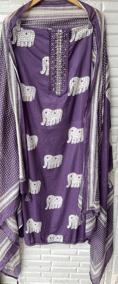 Cotton unstitched ladies suit Rc17600 (b)