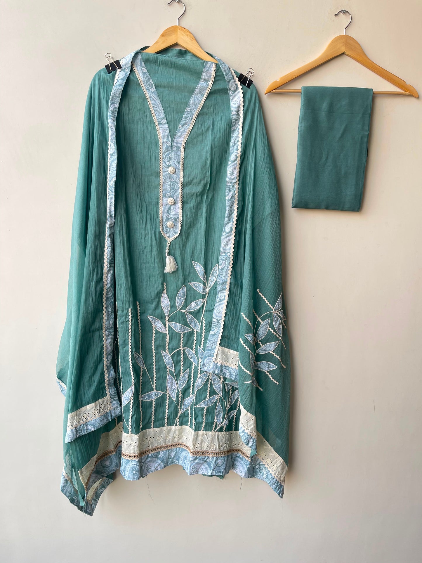 Mul cotton fabric unstitched ladies suit Rc19102