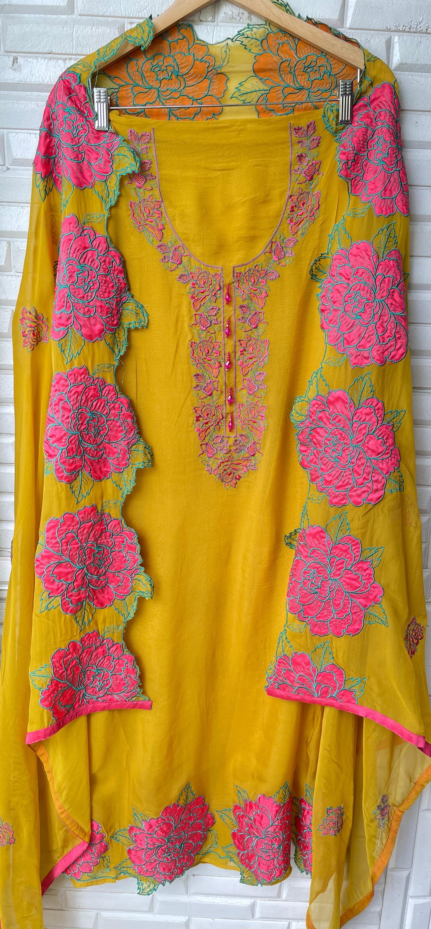 Organza unstitched ladies suit Rc17502