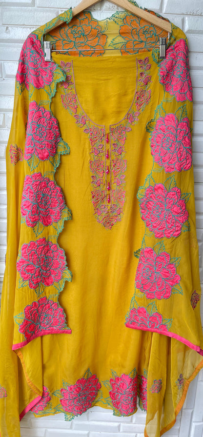 Organza unstitched ladies suit Rc17502