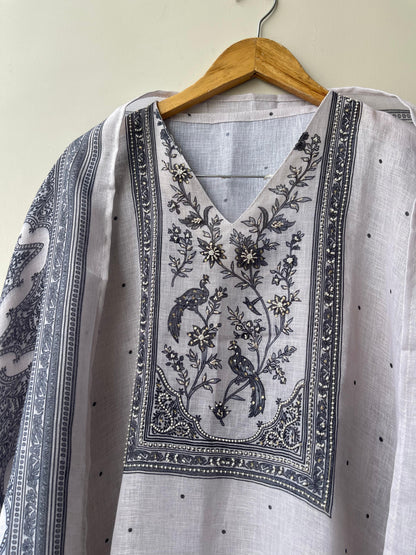 Fine Linen Printed Unstitched Ladies Suit RC-18766 (b) – view 5