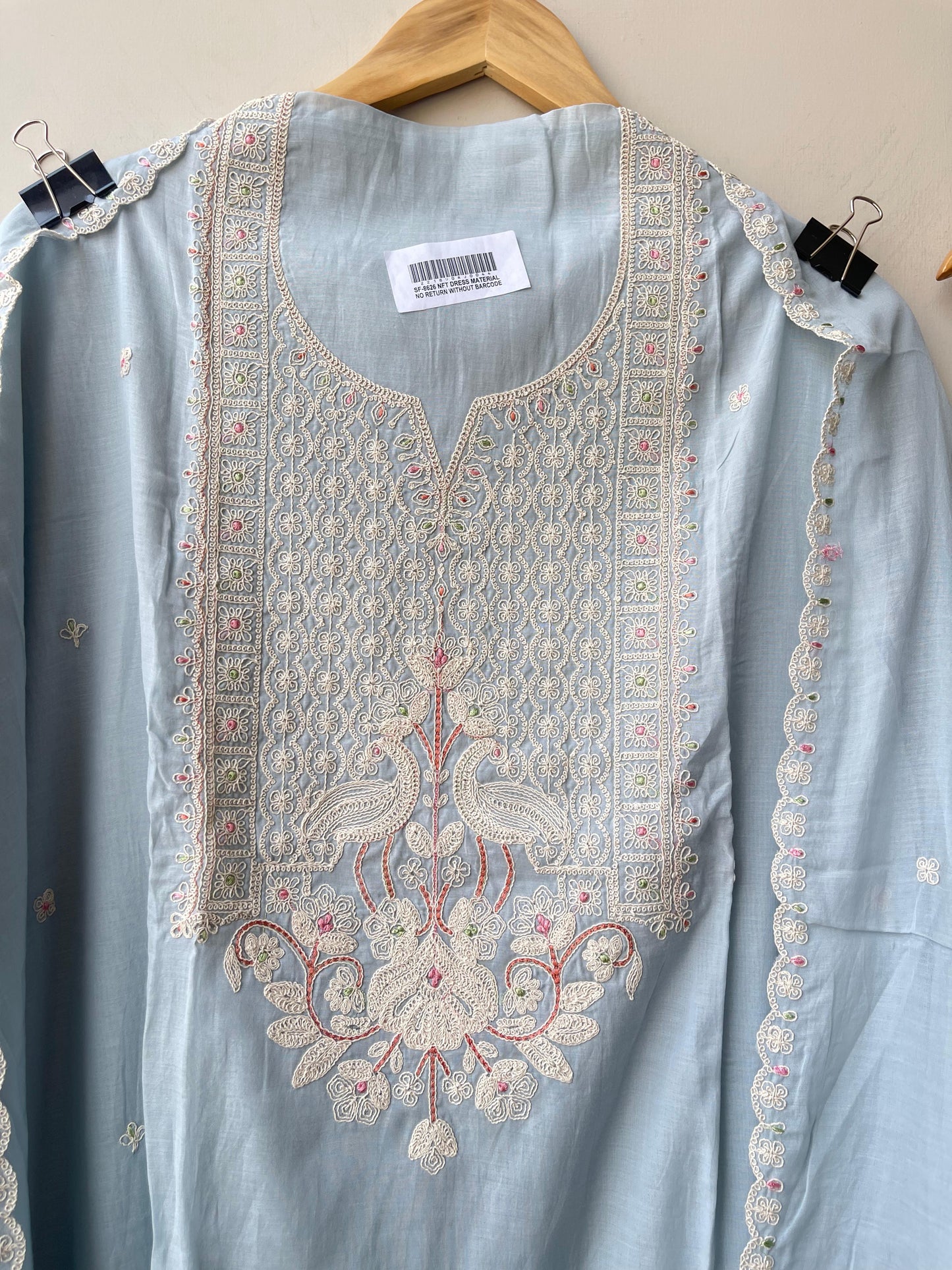 Pure Mul Chanderi Unstitched Ladies Suit RC-18895(B) – view 3