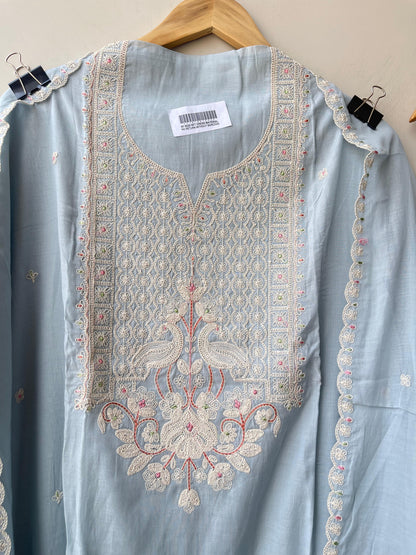 Pure Mul Chanderi Unstitched Ladies Suit RC-18895(B) – view 3