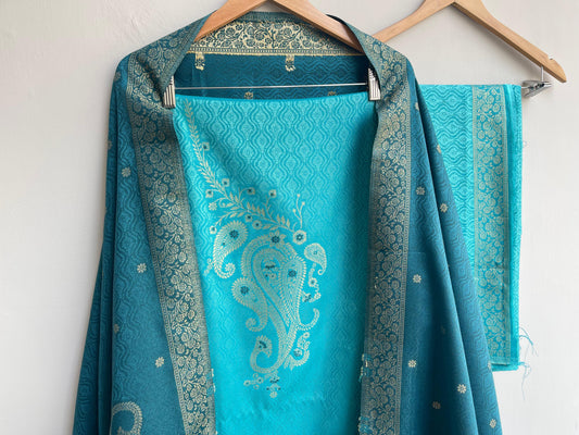 Pashmina woolen unstitched ladies suit Rc17855 (c)