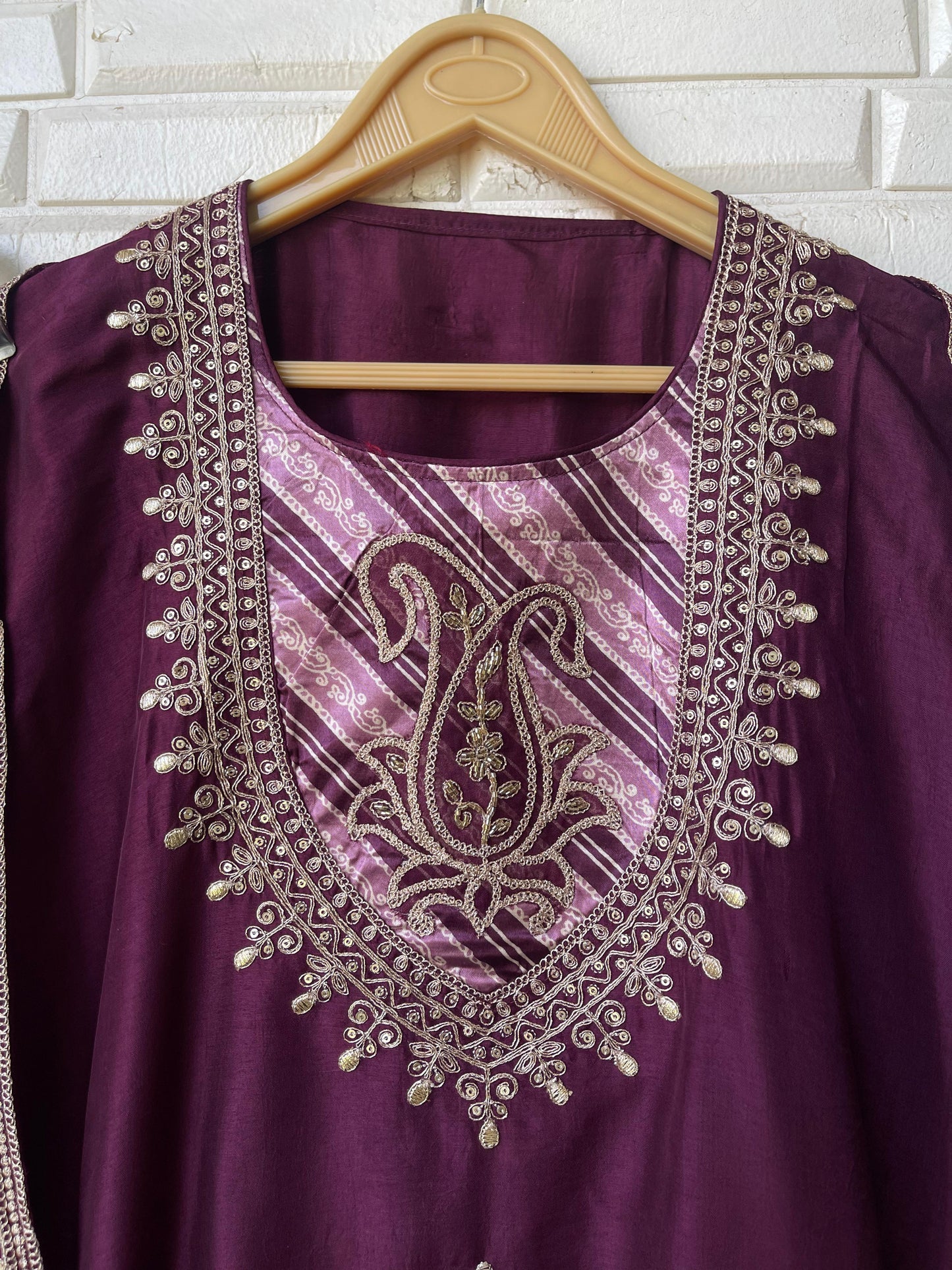 Tassar silk unstitched ladies suit Rc17793