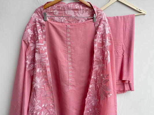 Mul chanderi unstitched ladies suit Rc18443 (a)