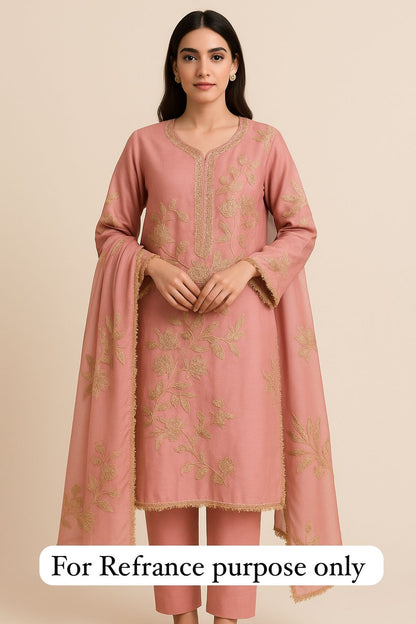 Weaving shimmer silk unstitched ladies suit Rc17689(b)