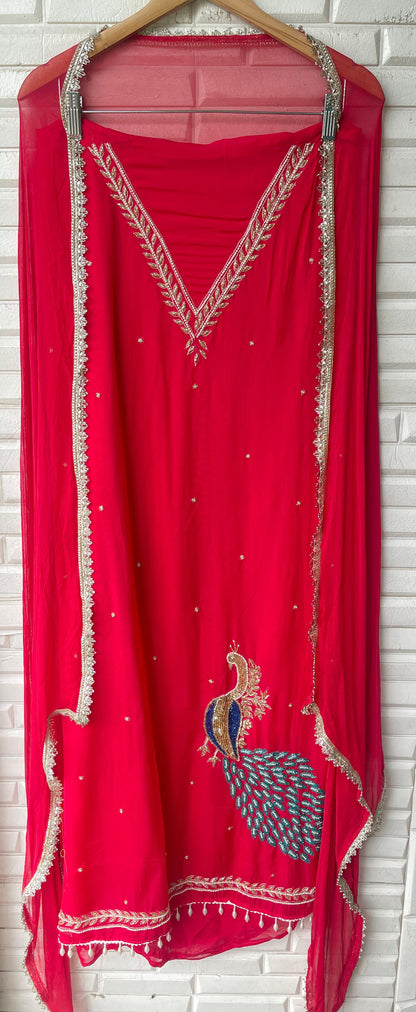 Organza unstitched ladies suit Rc17550 (b)