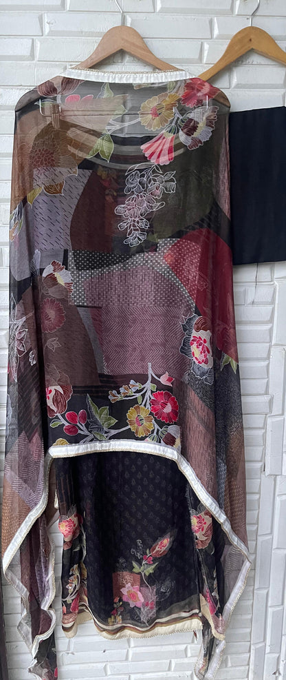 Burberry organza unstitched ladies suit Rc17619 (c)