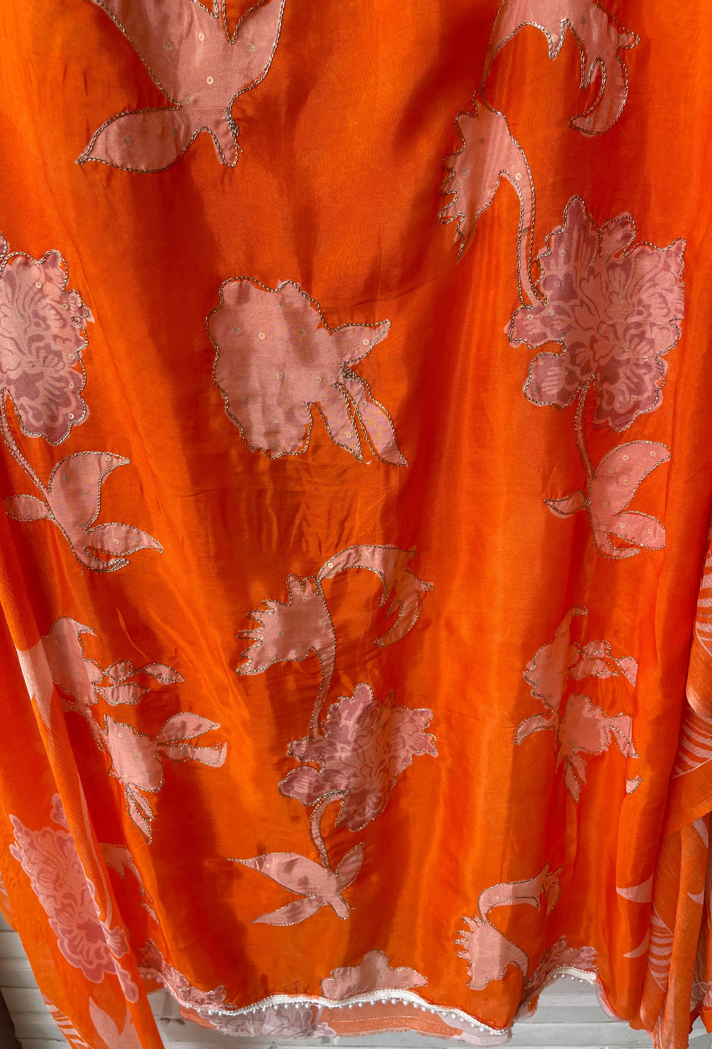 Organza silk unstitched ladies suit Rc17508