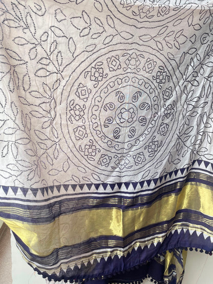 Gajji silk printed unstitched ladies suit Rc19272 (b)