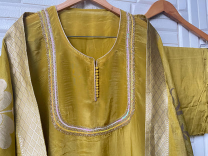 Muslin crepe unstitched ladies suit Rc17446 (b)