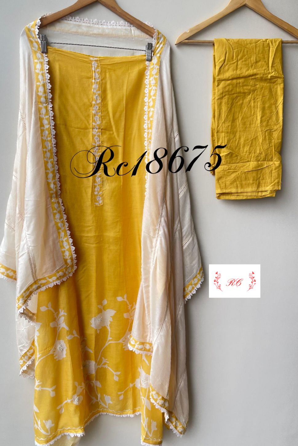 Muslin Printed Unstitched Ladies Suit RC-18675 – view 2