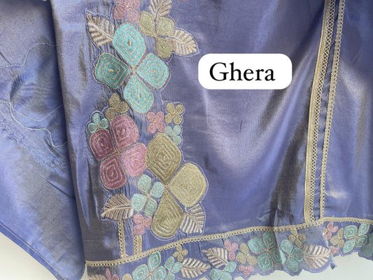 Shimmer silk unstitched ladies suit Rc17916