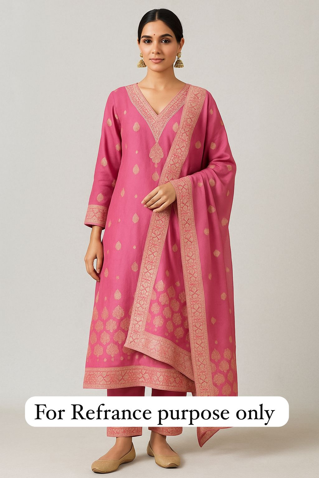 Banarasi shimmer silk unstitched ladies suit Rc17749 (b)