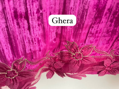 Crushed micra velvet unstitched ladies suit Rc17880