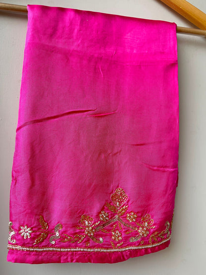 Fine organza unstitched ladies suit Rc19234
