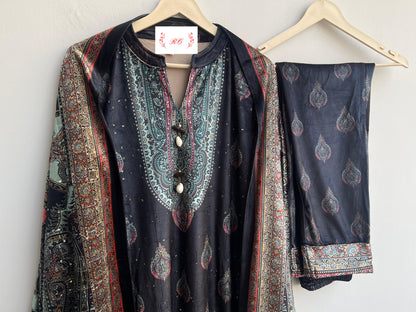 Micra velvet readymade ladies winter suit Rc18825