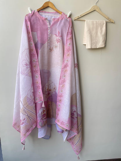 Linen Printed Unstitched Ladies Suit RC-18653 – view 2