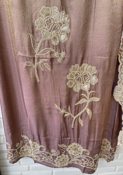 Shimmer silk unstitched ladies suit Rc17846 (a)