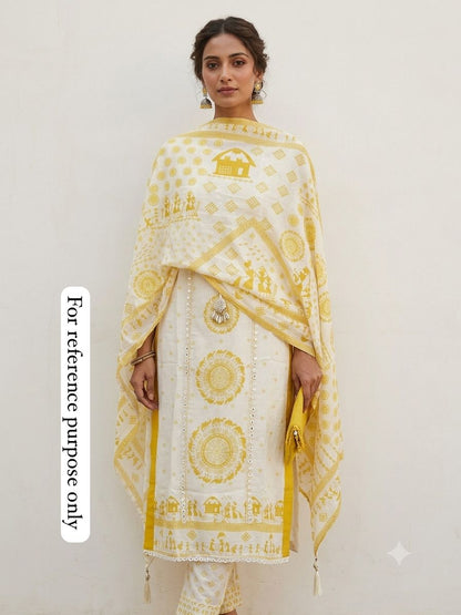Muslin printed unstitched ladies suit Rc18942