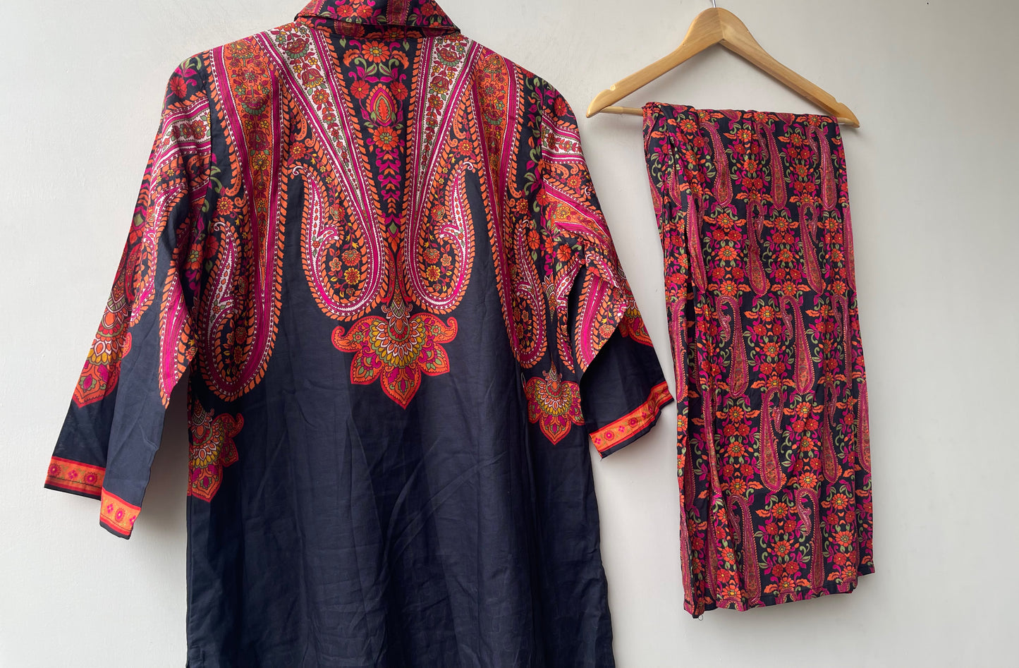 Cotton printed stitched ladies coord set Rc19087