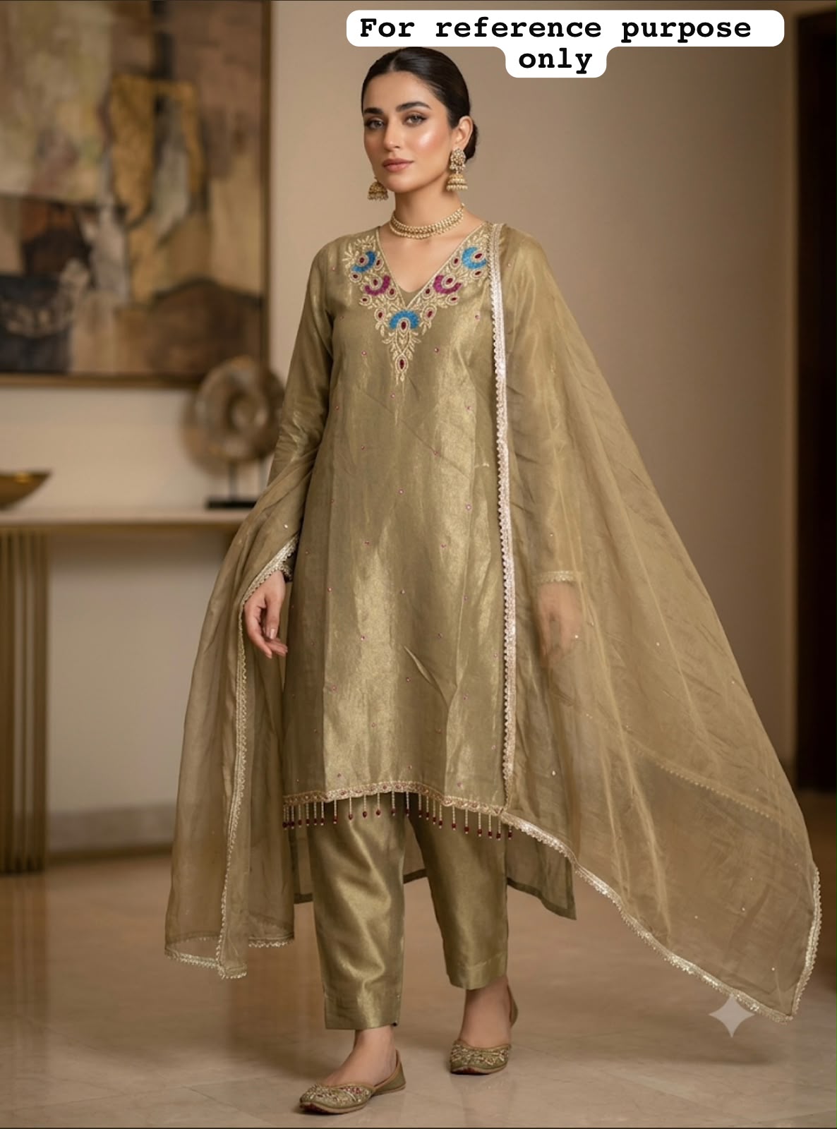 Shimmer crushed tissue ladies unstitched suit Rc19168 (a)
