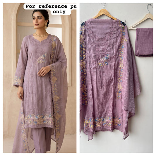 Mul cotton fabric unstitched ladies suit Rc19063