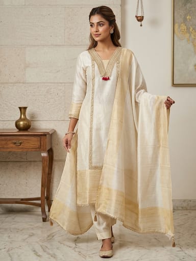 Shimmer giraffe silk ladies unstitched suit Rc19347