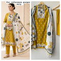 Cotton Weaving Unstitched Ladies Suit with Mirror Work RC-19019(B)