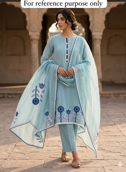 Mul cotton fabric unstitched ladies suit Rc18992 (c)