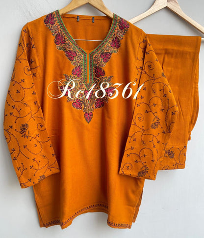 Kashmiri pheron short kurta coord set Rc18361 (a)