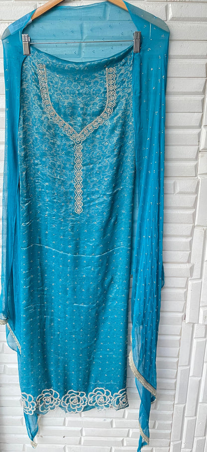 Organza unstitched ladies suit  Rc17371 (a)