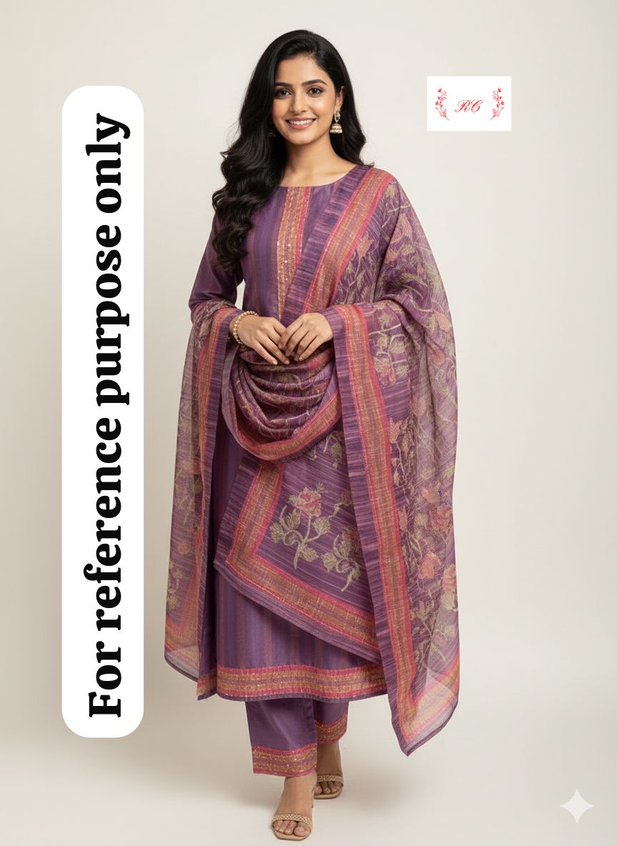 Mul Chanderi Unstitched Ladies Suit RC-18176 – view 7