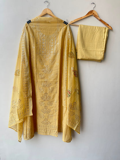 Mul chanderi unstitched ladies suit Rc19047