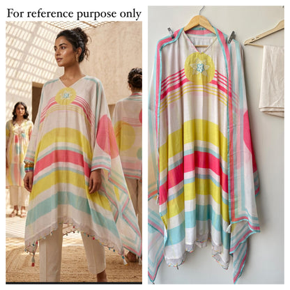 Pure Muslin Printed Ladies Unstitched Suit RC-18785