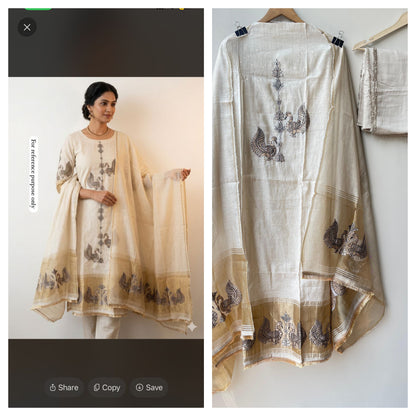 Exclusive mul chanderi ladies unstitched suit Rc18934