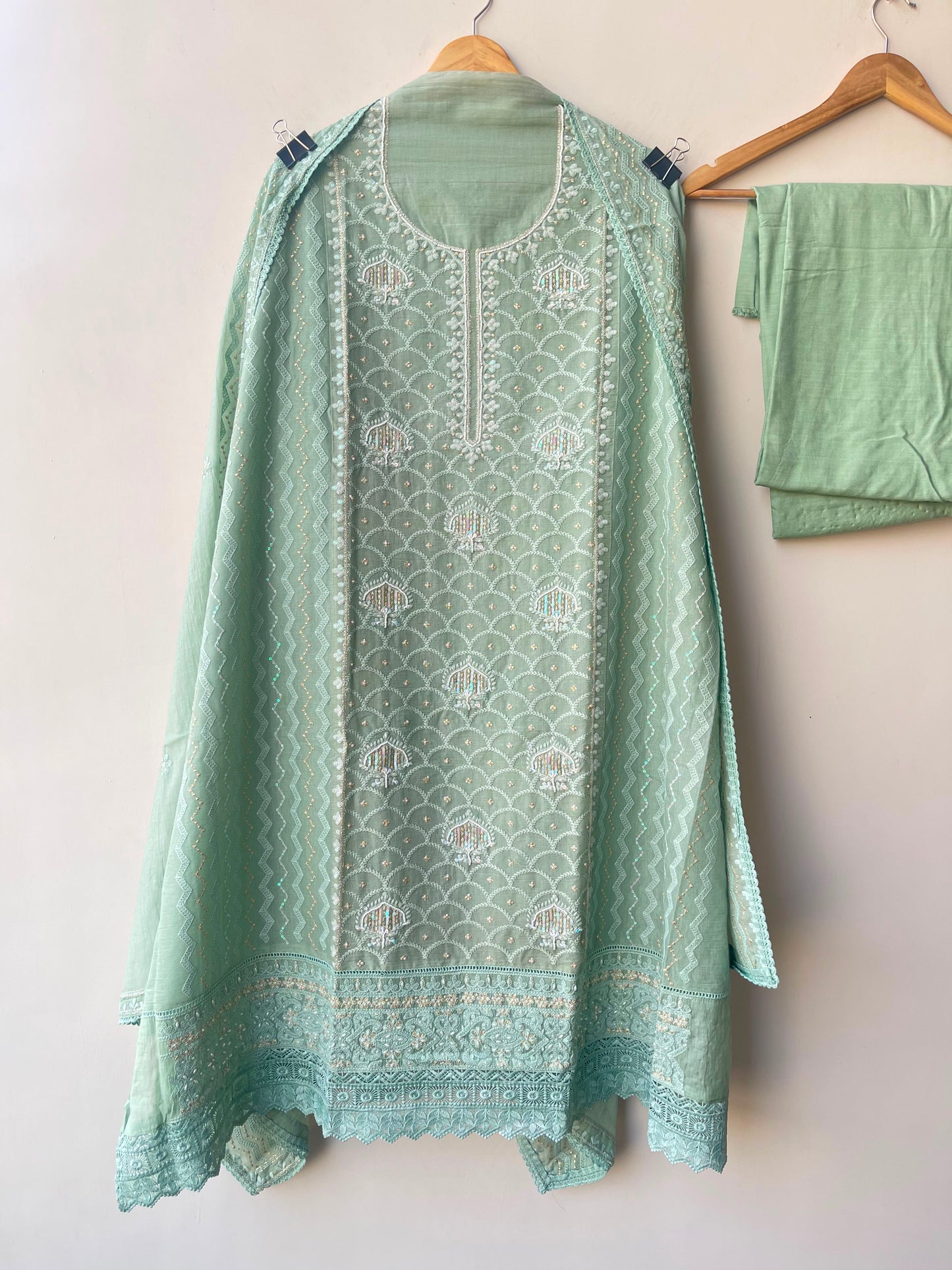 Mul chanderi unstitched ladies suit Rc18970