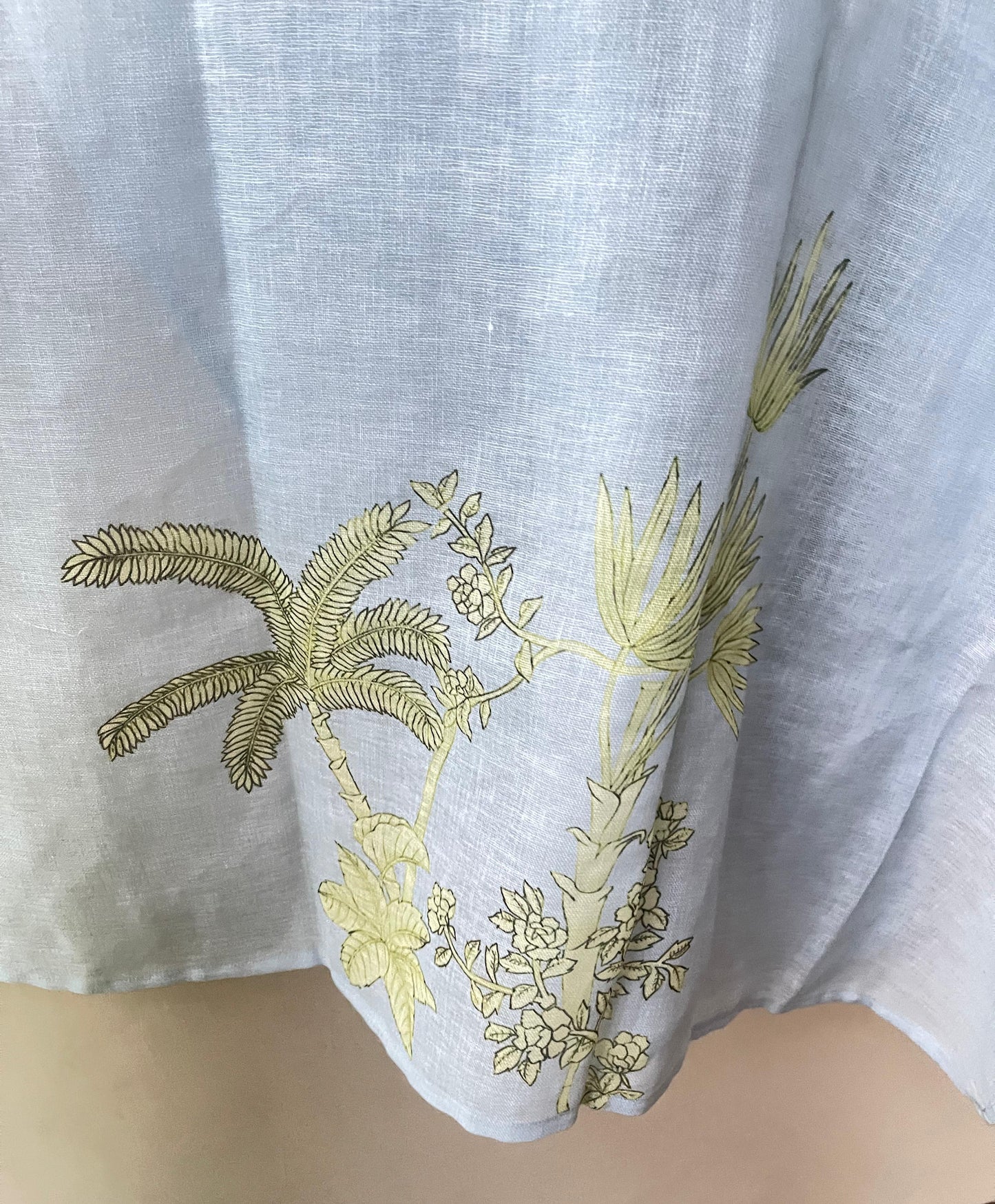 Pure linen printed unstitched ladies suit Rc18914